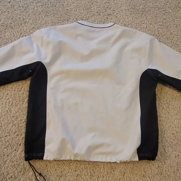 Beige John Deere Financial Polyester Wind Breaker / Light Jacket Pullover - Picture 7 of 8